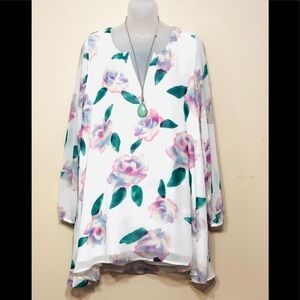 Honey Punch flower print dress classy hip …